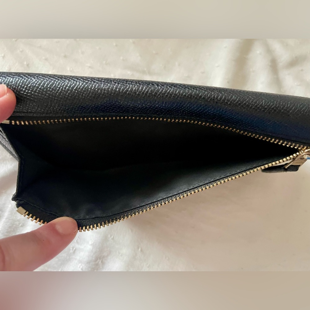 Coach Black Textured Leather Wallet - Picture 3 of 5